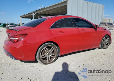 2018 Mercedes-Benz Cla 250 z USA, uszkodzony, nr VIN WDDSJ4EB4JN581455